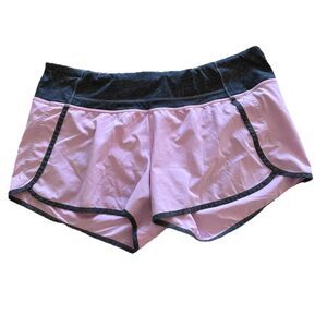Lululemon Shorts Speed Short Womens Size 12 Pink Colorblock Reflective